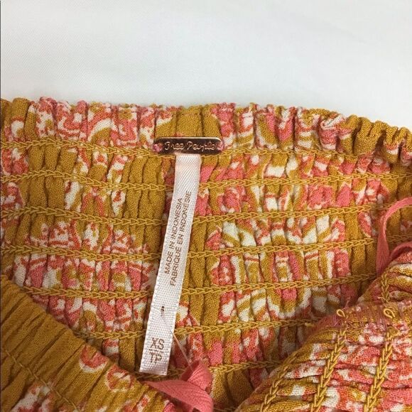 Free People Thinking of You Smocked Jumpsuit NWT - Picture 7 of 9